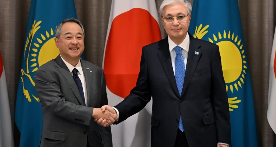 Мемлекет басшысы Sumitomo компаниясының президенті Шинго Уэноны қабылдады